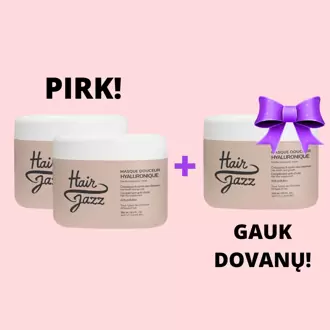 SPECIALUS PASIŪLYMAS! 2 HAIR JAZZ plaukų augimą skatinančios kaukės + kaukė DOVANŲ!